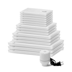 VEVOR Vacuum Storage Bags, 15 Pack Space Saver Seal Bag(3 Jumbo/3 Large/3 Medium/3 Small/3 Roll)