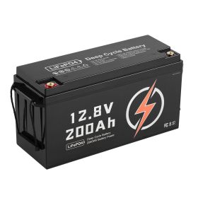 VEVOR 12V 200Ah LiFePO4 Battery, Up to 15000 Cycles, Deep Cycle Lithium Iron Phosphate Battery with Built-in BMS, Low Temperature Protection